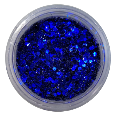 Glitter Flocado Azul Caneta